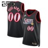 NBA Philadelphia 76ers Trikot Personalisierung Nike 2025-26 Classic Edition Schwarz Swingman - Kinder